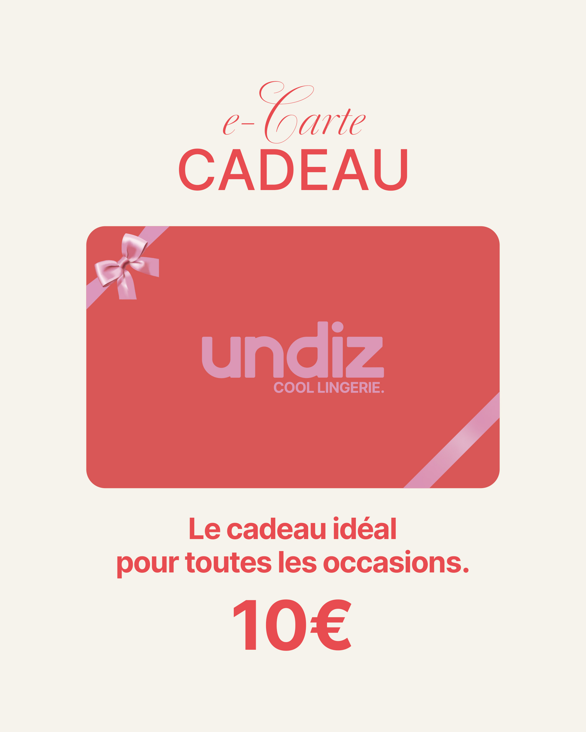 Carte Cadeau Dématérialisée - 10 €